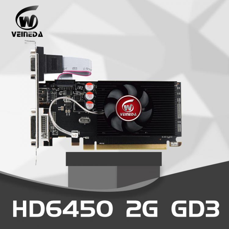 all in one place חומרה Veineda Graphics Cards Original GPU HD6450 2GB DDR3 64Bit  VGA Video Cards PCI Express For ATI Radeon Gaming