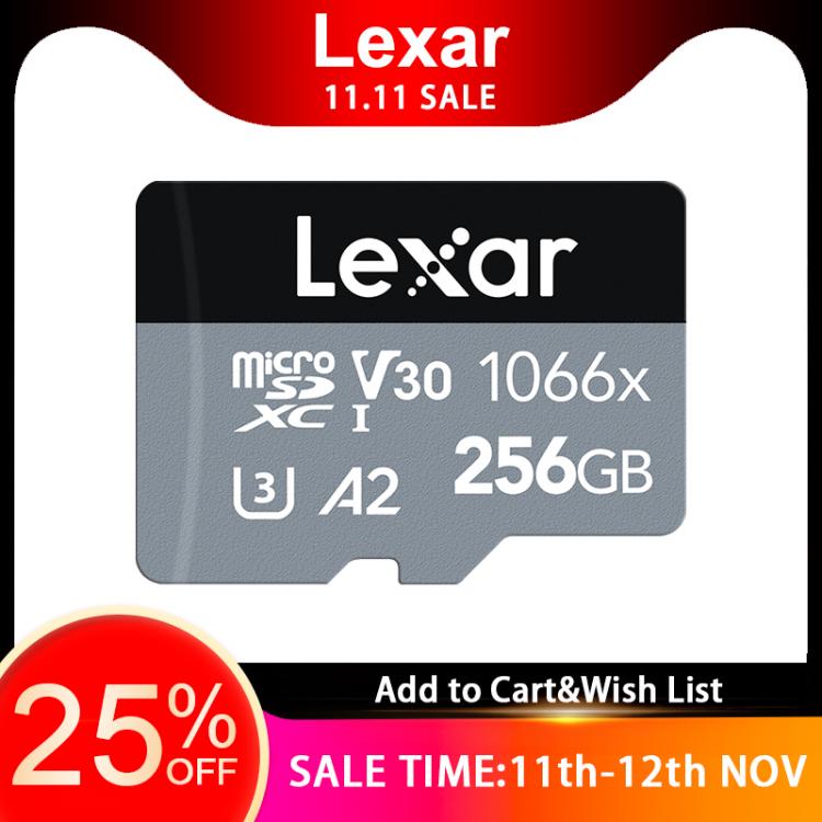 all in one place אביזרים Original Lexar Professional Micro SD Card 1066x 64GB 128GB 256GB Flash Card V30 A2 Class 10 SDXC Max 160MB/s For Camera