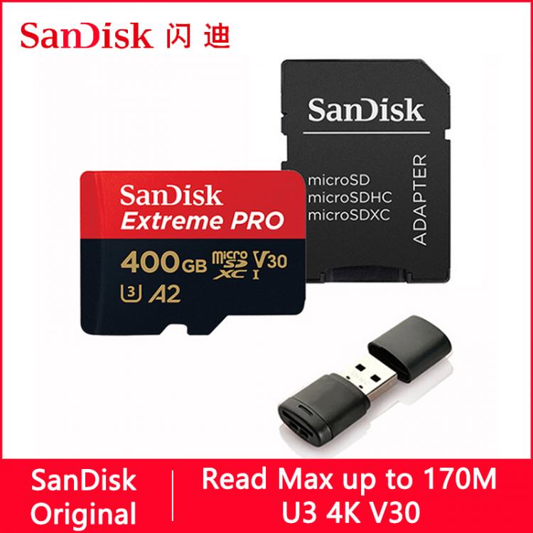 all in one place אביזרים SanDisk Extreme PRO Micro SD Card 128GB 64GB 32GB 512GB 256G 400G Micro SD 128gb Flash Memory Card SD U3 4K V30 Microsd TF Cards