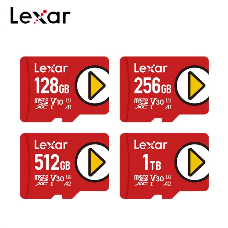 all in one place אביזרים Original Lexar Play Micro SD Memory Card 128GB 256GB A1 V10 512GB 1TB A2 V30 TF Flash Card SDXC For NS Switch/Phone/Tablet