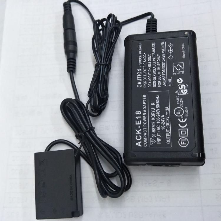 all in one place אביזרים DR-E18 Dummy Battery ACK-E18 AC Power Adapter for Canon EOS 750D 760D 800D 200D 77D Kiss X8i T7i T6i  T6S  Rebel SL2 Cameras
