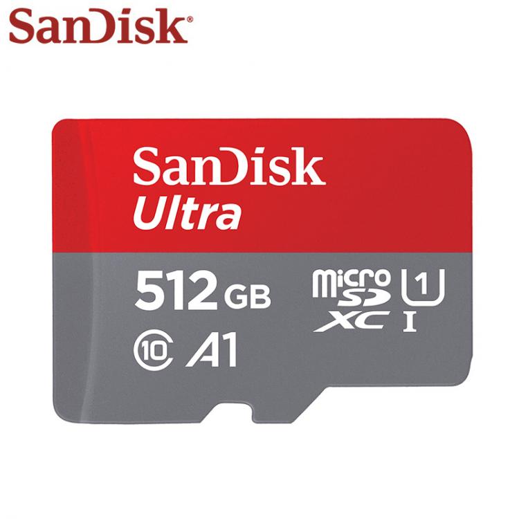 all in one place אביזרים SanDisk High Speed 512GB 400GB 256GB 200GB Micro SD Card for Drone TF Card U1 Memory Card for Motion Gopro C10 With Adapter