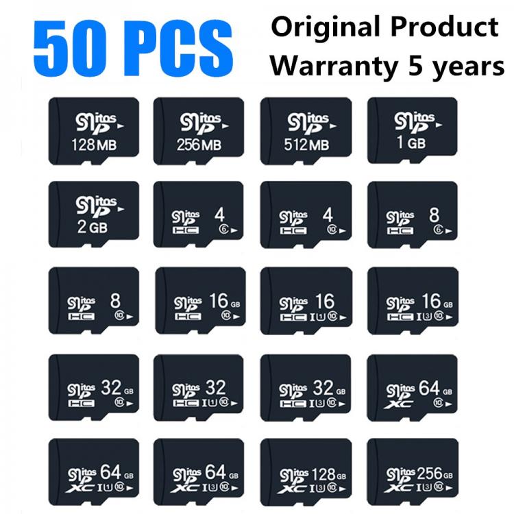 all in one place אביזרים 50PCS Original Chip Memory Card 4GB 8GB High Speed Mini SD Card 16GB 32GB 64GB TF Flash Card for smartphone/surveillance cameras
