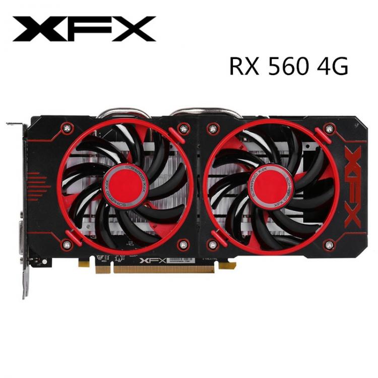 all in one place חומרה Original XFX RX 560 4GB Graphics Cards AMD GPU Radeon RX560 4GB 4G Video Screen Cards Desktop Game Map Videocard Mining 570 580
