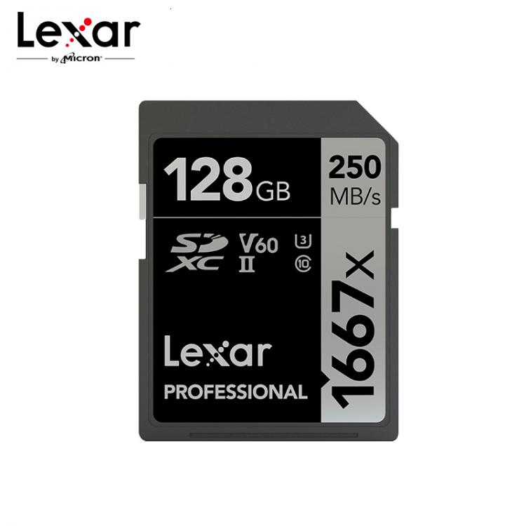 all in one place אביזרים Lexar Memory Card 1667X V60 250MB/s Flash Card 64GB 128GB 256GB UHS-II U3 SD Card SDXC C10 For 3D 4K HD Video