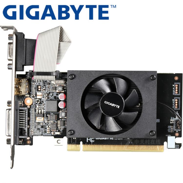 all in one place חומרה GIGABYTE Graphics Card GT710 1GB 64Bit GDDR3 Video Cards for nVIDIA VGA Cards Geforce Original GT 710 Used Hdmi Dvi game