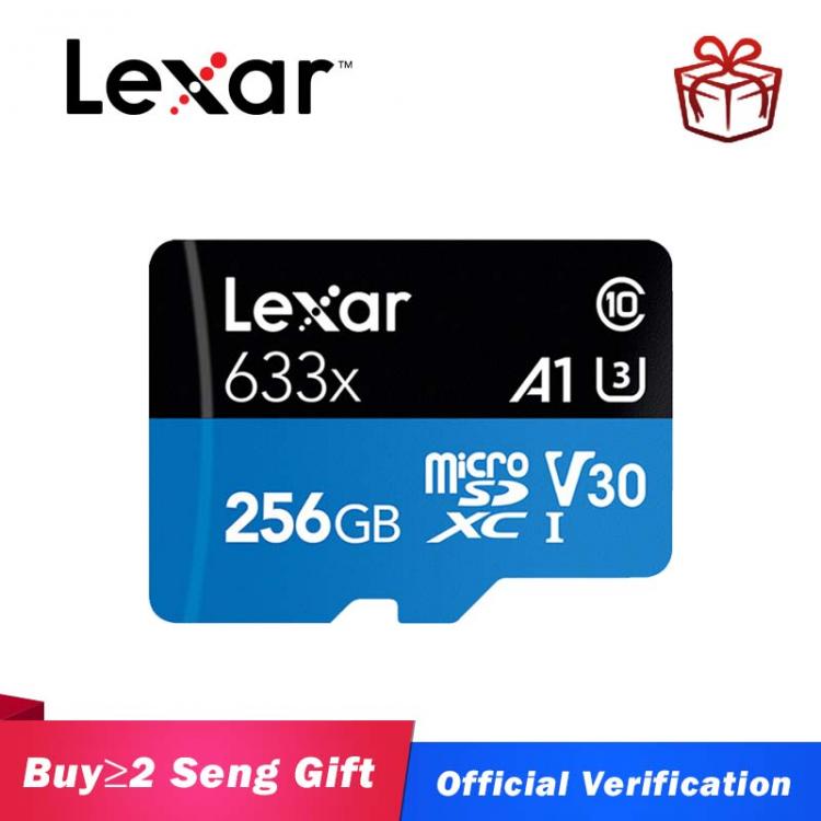 all in one place אביזרים Lexar micro sd 512gb 633x UHS-I Flash Memory card SDXC/SDHC 32gb 64gb 128gb 256gb microsd for Gopro/DJI/Nintendo switch