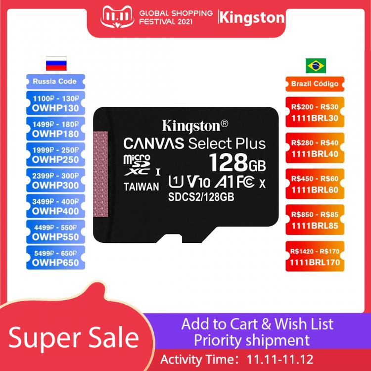 all in one place אביזרים Kingston Class 10 Micro SD Card 16GB 32GB MicroSDHC Memory Card 8GB Class 4  Micro SD Card UHS-I TF Card MicroSD 64GB MicroSDXC
