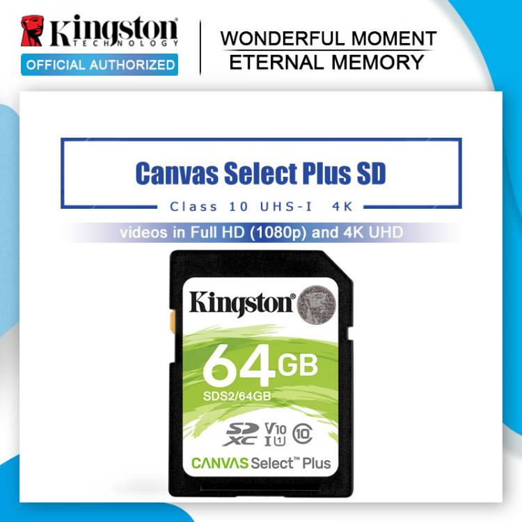 all in one place אביזרים Kingston Original Carato De Memória 64 GB SD Memory Card Class 10 SDXC Storage Card Schede Memoria SD for Sony Nikon Camera