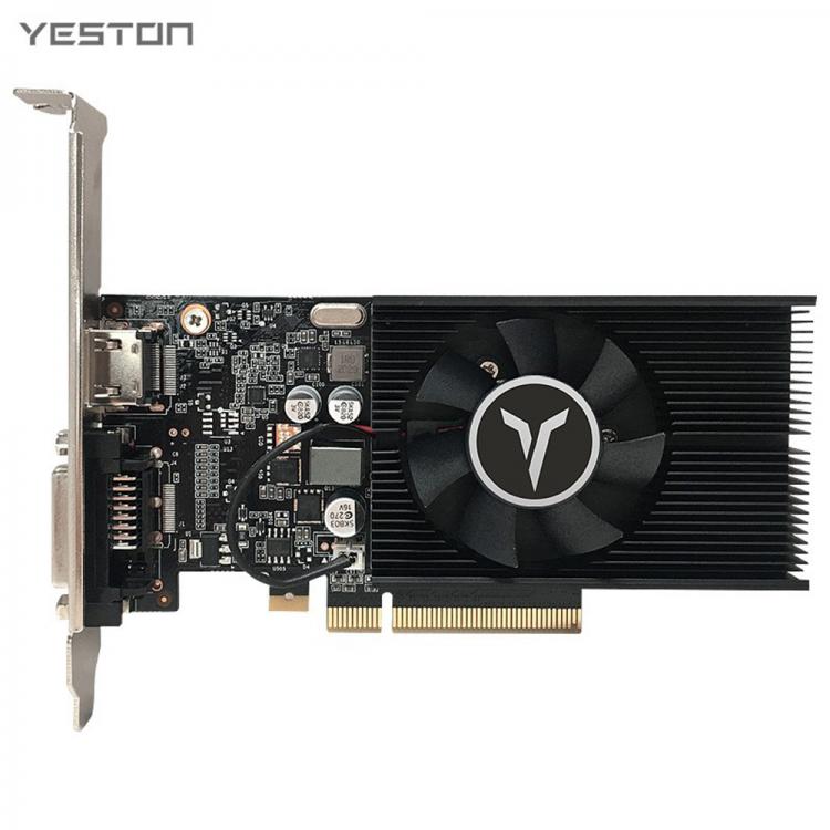 all in one place חומרה Yeston GT1030-4G D4 LP Gaming Graphic Card 4G/64bit/DDR4 Memory 1152-1380MHz/2100MHz Frequency HD+DVI-D Output Ports