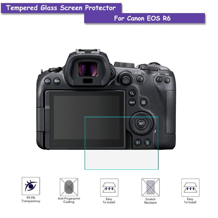 all in one place אביזרים Tempered Glass 9H Camera LCD Screen Protector Shield Protective Film For  Canon EOS R6 Accessories