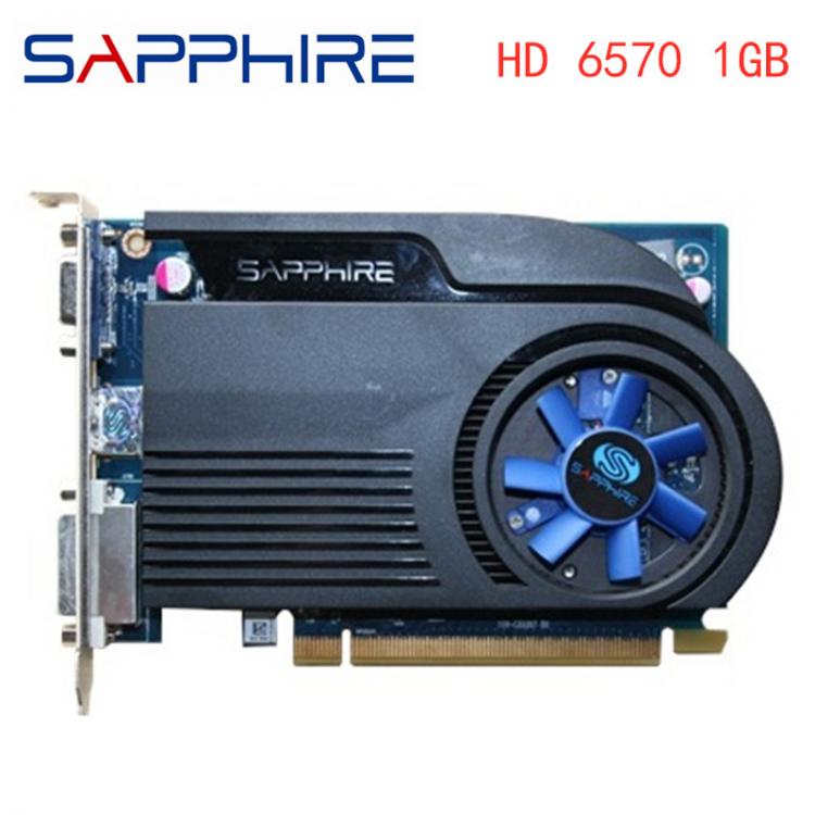 all in one place חומרה SAPPHIRE Video Cards HD6570 1GB GDDR3 AMD Graphics Card GPU Radeon HD 6570 Office Computer For AMD Card HDMI Used Original