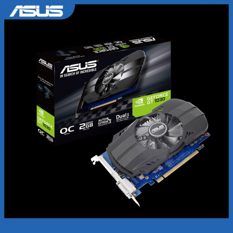 all in one place חומרה Asus PH-GT1030-O2G GeForce GT 1030 2GB Phoenix Fan OC Edition HDMI-Compatible DVI Graphics Card