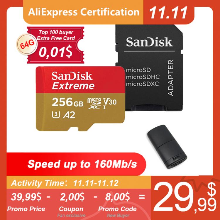 all in one place אביזרים SanDisk Extreme 128GB Micro SD Card 512GB Memory Card 64GB 32GB 256GB Flash TF Cards A2 A1 U3 U1 400GB Microsd Cards for Phone
