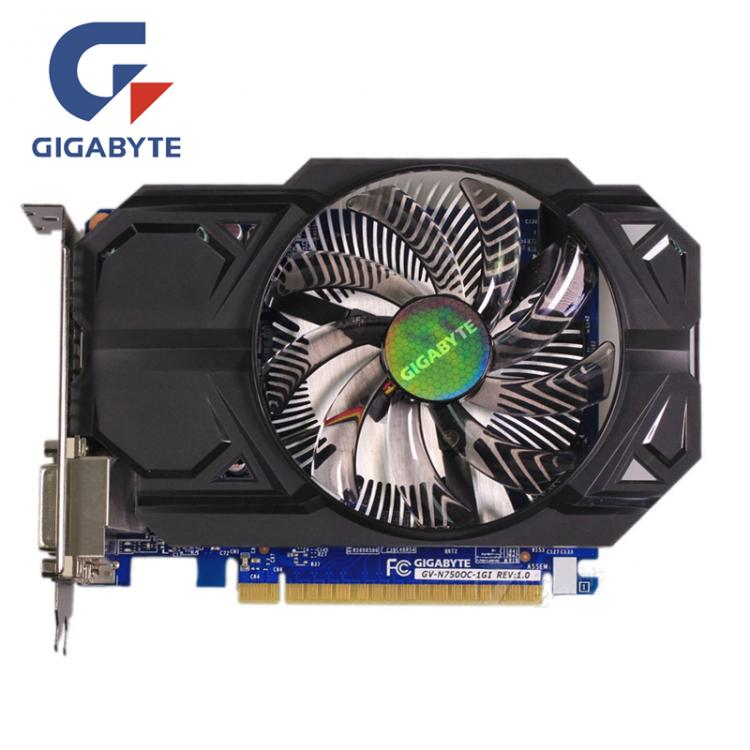 all in one place חומרה Gigabyte GTX 750 1GB Video Card NVIDIA GTX750 750 1GB 128Bit Graphics Cards GPU Computer Game Desktop PC Map HDMI VGA DVI Board