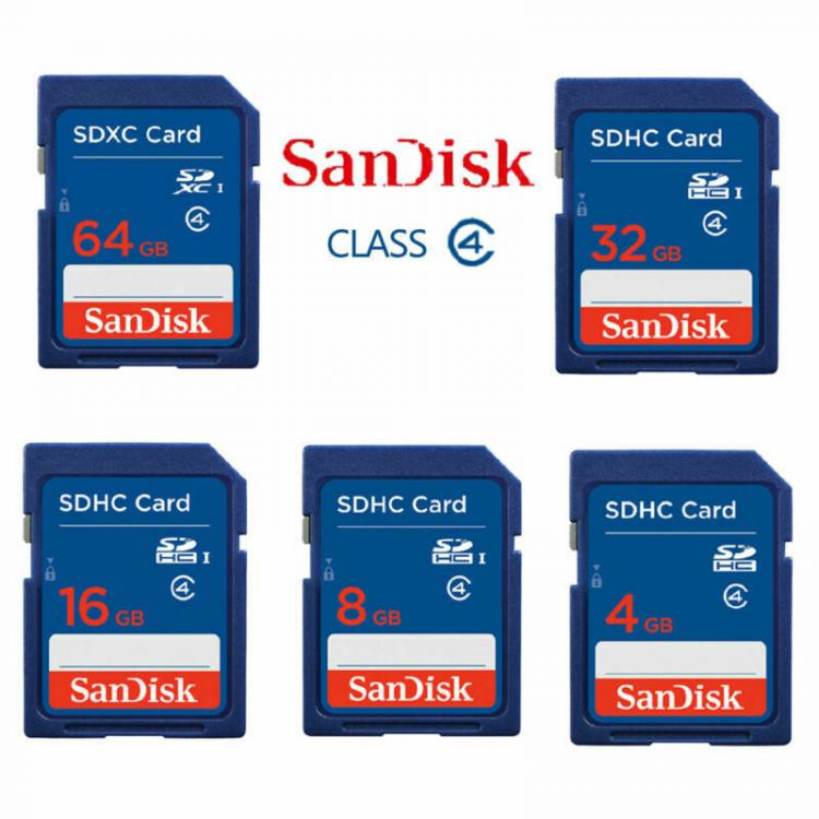 all in one place אביזרים SanDisk Memory Card SD Card 2GB/4GB/8GB/16GB/32GB SD Secure Digital SD SDHC Standard Class 4 Ultra Memory with Card Reader Used