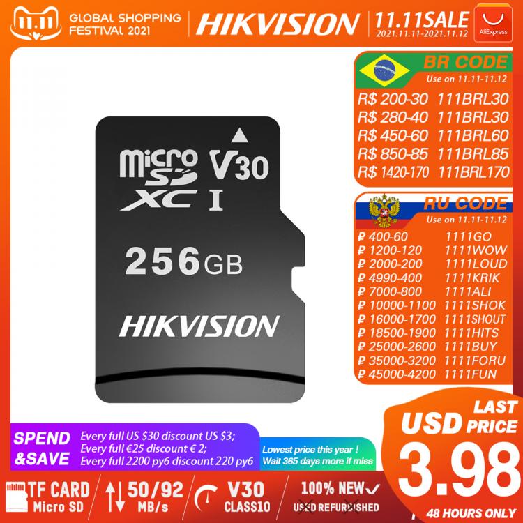 all in one place אביזרים HIKVISION Micro SD Card Class10 8/16/32/64/128/256 GB Max 92M/s MicroSDHC/XC UHS-I TF card C10 Memory card #C1