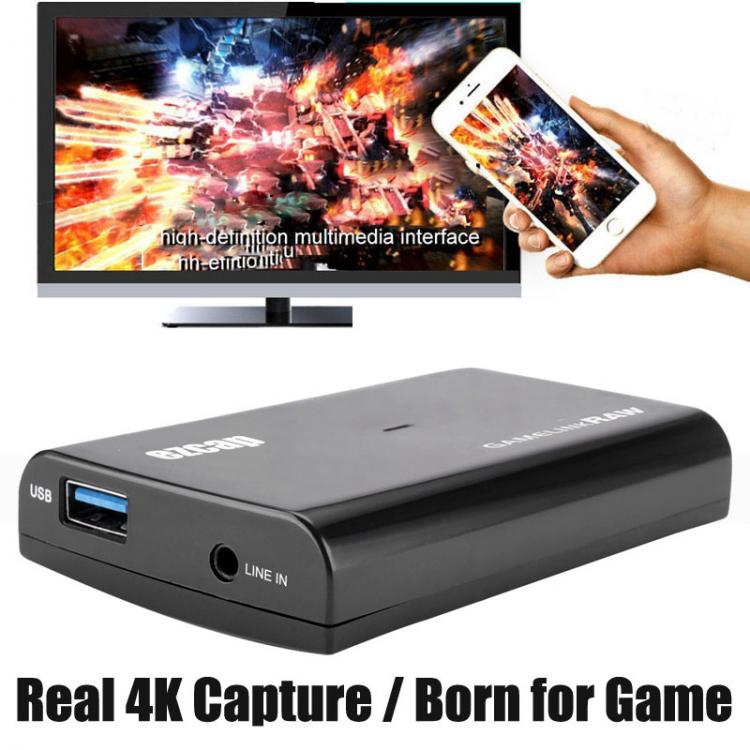 all in one place חומרה FULL HD 1080P 60fps 120fps real 4K Video Capture Card HDMI To USB 3.0 Live Streaming Game Recording Box Mic Audio Input TV Loop