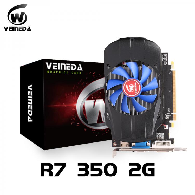 all in one place חומרה Desktop GPU Graphics Card Veineda R7 350 2GB GDDR5 128Bit Independent Game Video Card R7-350 for ATI Radeon gaming