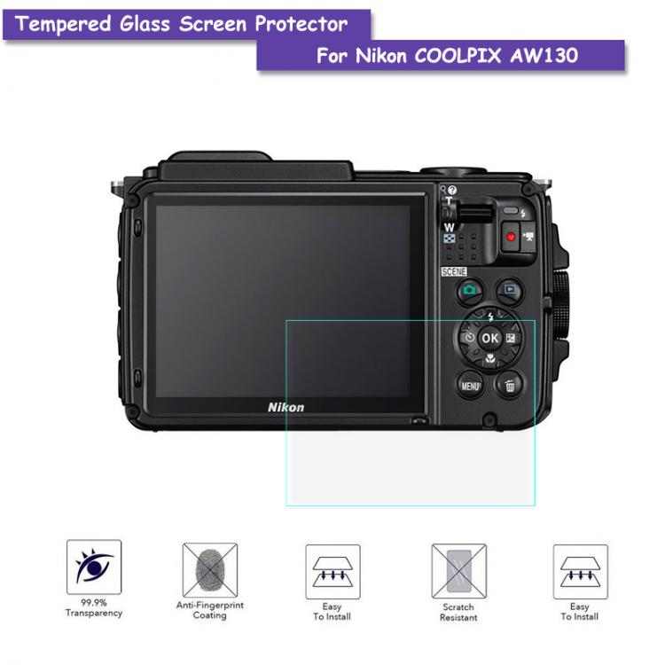 all in one place אביזרים 9H Tempered Glass LCD Screen Protector Real Glass Shield Film For Nikon COOLPIX AW130 Camera Accessories