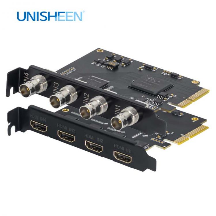 all in one place חומרה 4 Channel HDMI SDI Broadcast PCI Express HD Video Capture Card 1080p OBS Vmix Wirecast Streaming