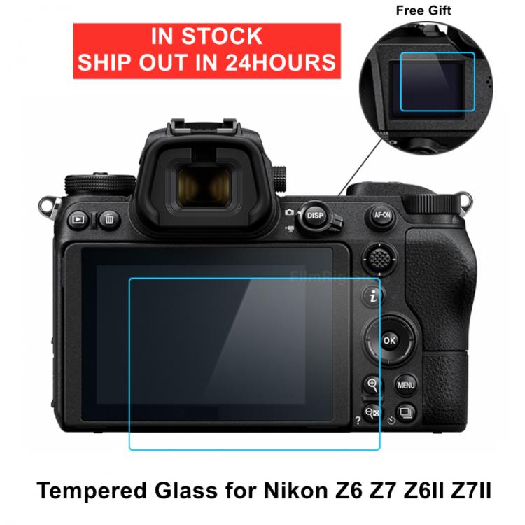 all in one place אביזרים for Nikon Z6 Z7 Z6II Z7II Camera Tempered Protective Self-adhesive Glass Main LCD Display + Film Info Screen Protector Film