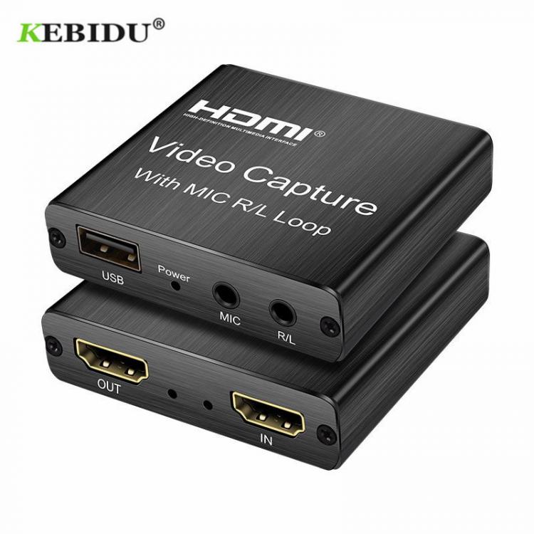 all in one place חומרה 1080P 4K  Video Capture Device  Video Capture Card Dongle HDMI-compatible to USB 2.0  for Game Record Live Streaming Broadcast