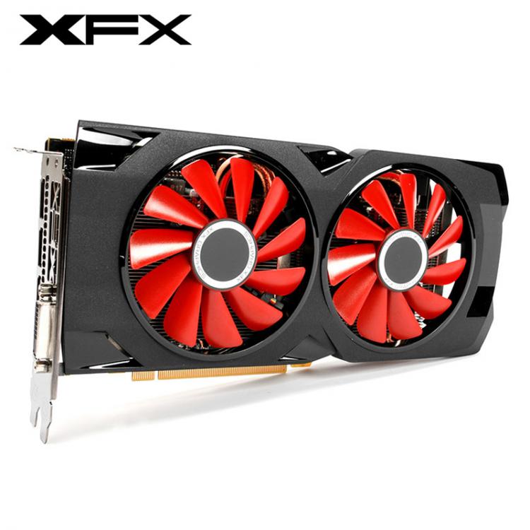 all in one place חומרה XFX RX 570 8GB Graphics Cards GPU AMD Radeon RX570 8GB Video Screen Cards PUBG Desktop PC Computer Game Map HDMI Not Mining
