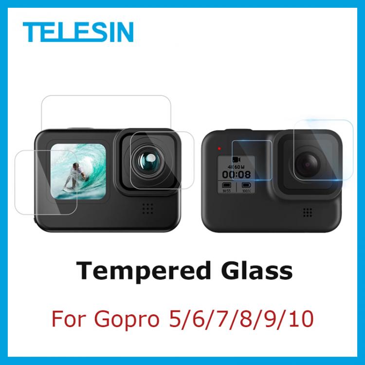 all in one place אביזרים TELESIN 6Pcs Tempered Glass Screen & Lens Protective Film Cover for Gopro hero 5/6/7/8/9/10 Film Lens Cap Cover