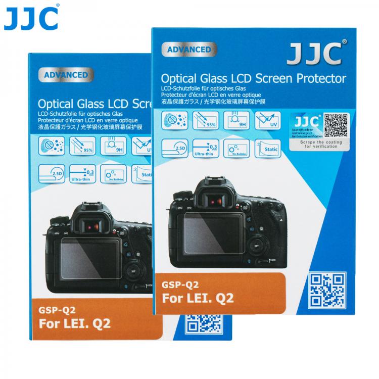 all in one place אביזרים JJC 2PCS Tempered Glass Screen Protector for LEICA Q2 Camera Display Guard Film Anti-scratch LCD Cover 2.5D Round Edges