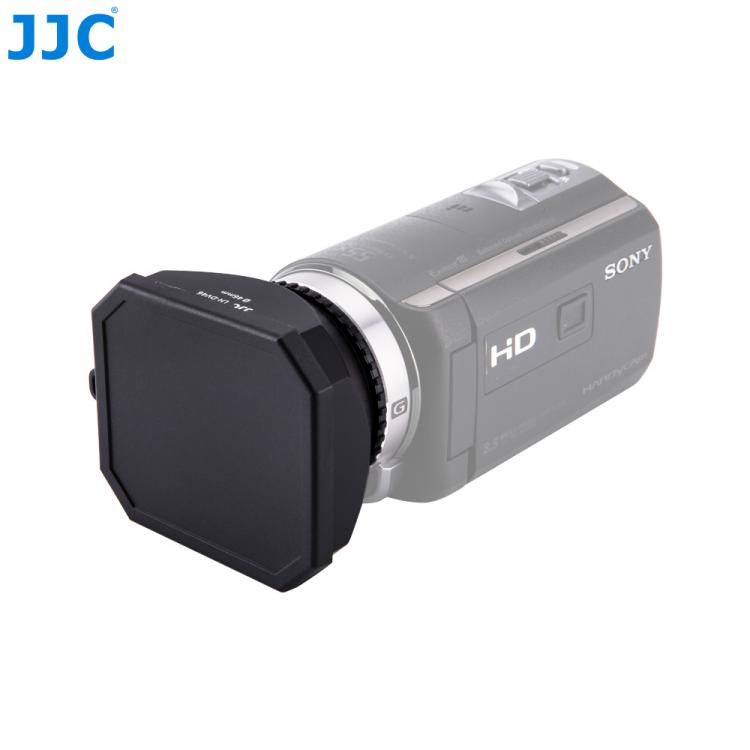 all in one place אביזרים JJC 46mm Camcorder DV Screw Hood Video Camera Lens Hood With Lens Cap Keeper for Canon Sony Panasonic JVC