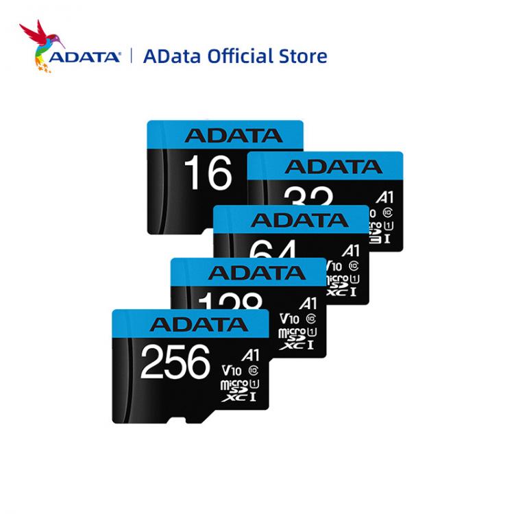 all in one place אביזרים ADATA A1 Memory Card 256GB 200GB 128GB 64GB 32GB 16GB Micro sd card Class10 100MB/S UHS-1 flash card Memory Microsd TF/SD Card
