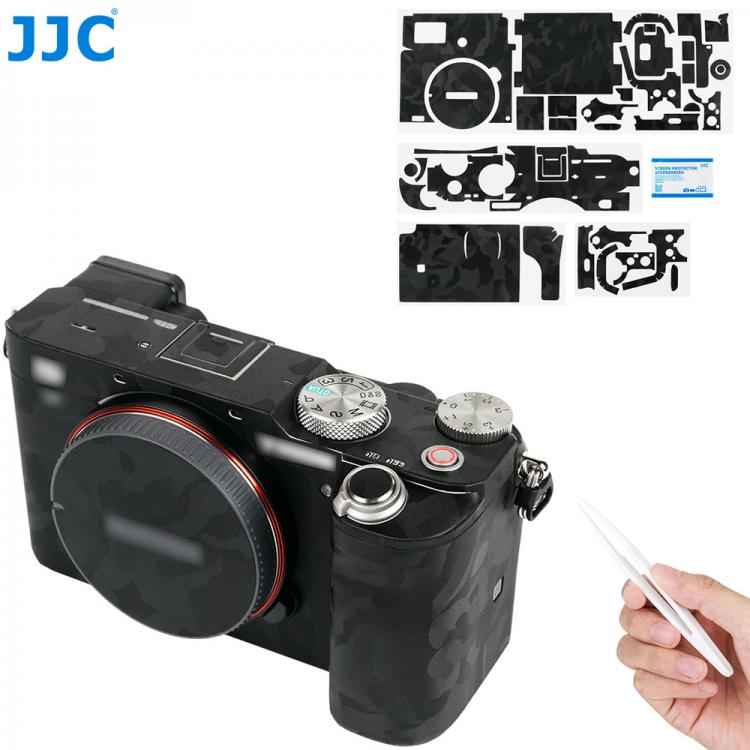 all in one place אביזרים JJC Anti-Scratch Camera Body Sticker Protective Skin Film Kit for Sony a7C Skin Cover Shadow Black Camera Accessories