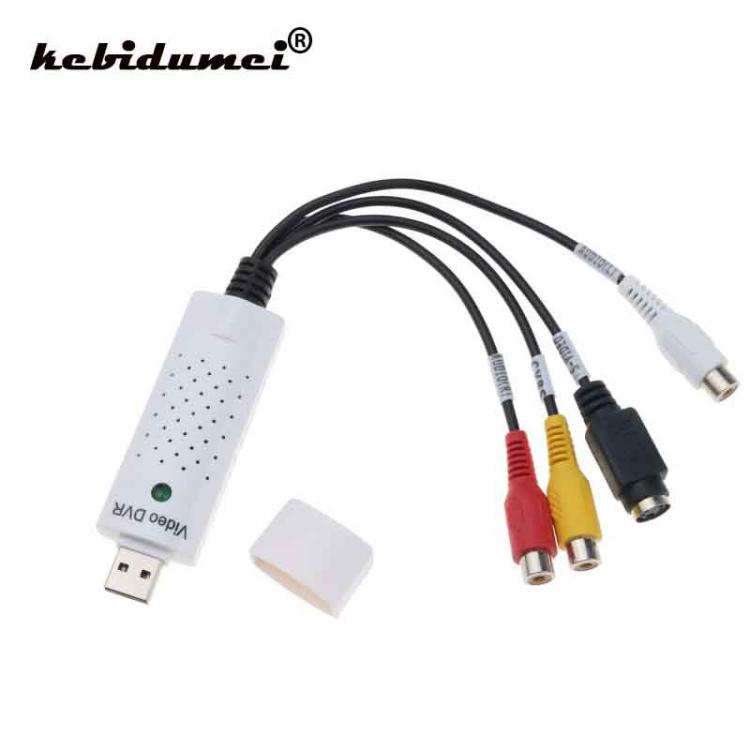 all in one place חומרה kebidumei USB 2.0 to RCA Cable Adapter Converter For Audio S-Video Capture Card Adapter PC Cable For TV DVD VHS Capture Device