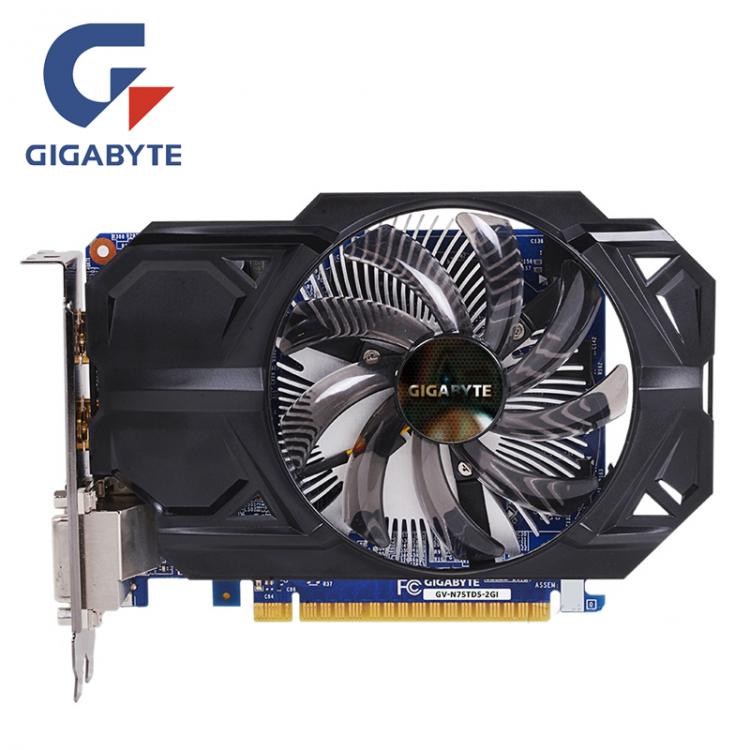 all in one place חומרה GIGABYTE GTX 750Ti 2GB D5 Video Card 128Bit GDDR5 Graphics Cards GTX750TI GV-N75TD5-2GI for nVIDIA Geforce GTX750 Hdmi Dvi Used