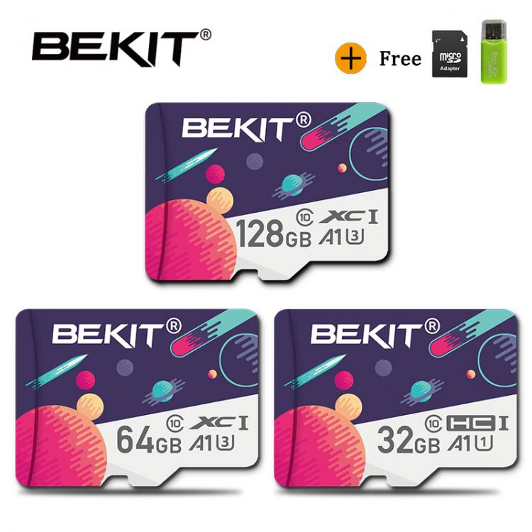 all in one place אביזרים Bekit Micro SD Memory Card A1 256GB 128GB 64GB 32GB 16GB 8GB microsd TF/SD card SDXC SDHC class 10 Flash Drive For Smartphone