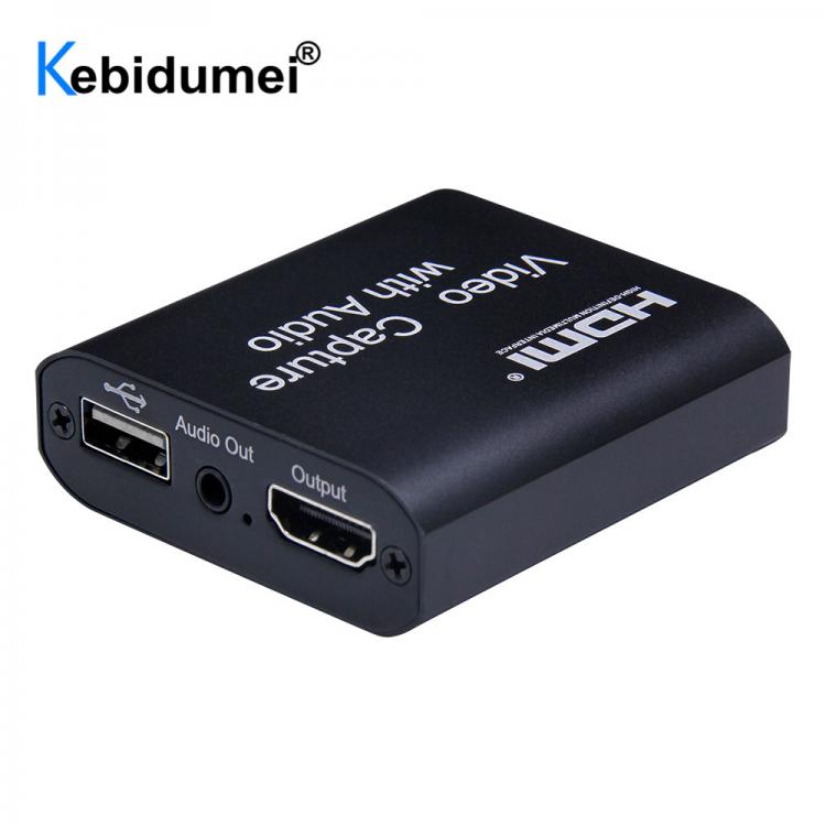 all in one place חומרה 4K USB 2.0 Video Capture Board HDMI-compatible Game Record Live Streaming Broadcast Audio Mic Loop Out USB 2.0 Recorder Box