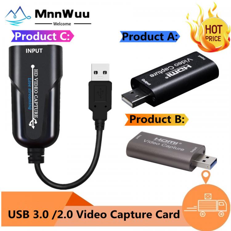 all in one place חומרה USB 3.0 HDMI Video Capture Card 1080P HDMI-compatible video Reliable streaming Adapter For Live Broadcasts Video Record