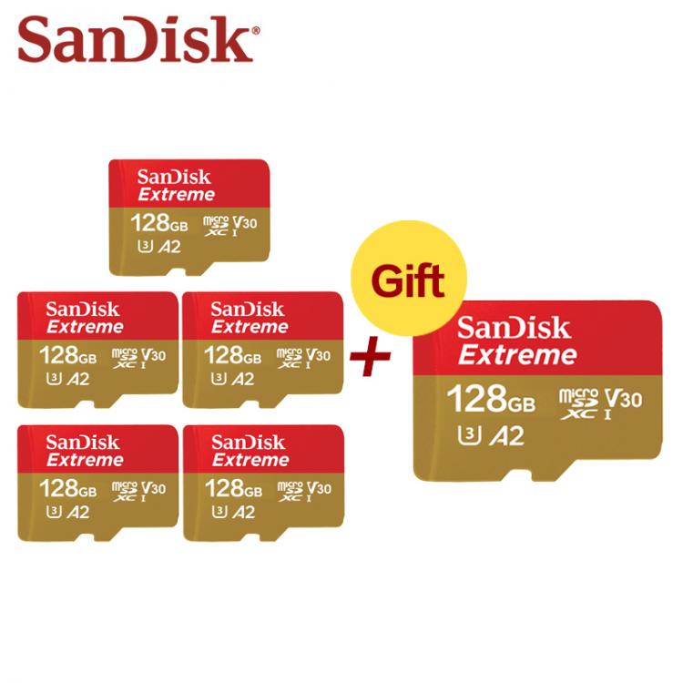 all in one place אביזרים Sandisk 128GB Micro SD Card wholesale 64GB A2 A1 U3 SDXC Card Mini Memory Card V30 32GB Flash Card 5+1