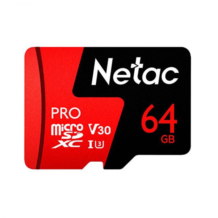 all in one place אביזרים Netac micro sd 64gb P500 Pro Class 10 memory Card microSDXC V30 U3 UHS-I TF Flash Card 64 gb for mobile phone and Sport Camera