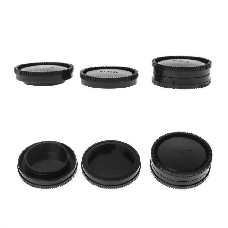 all in one place אביזרים Rear Lens Body Cap Camera Cover Anti-dust 60mm E-Mount Protection Plastic Black for sony A9 NEX7 NEX5 A7 A7II