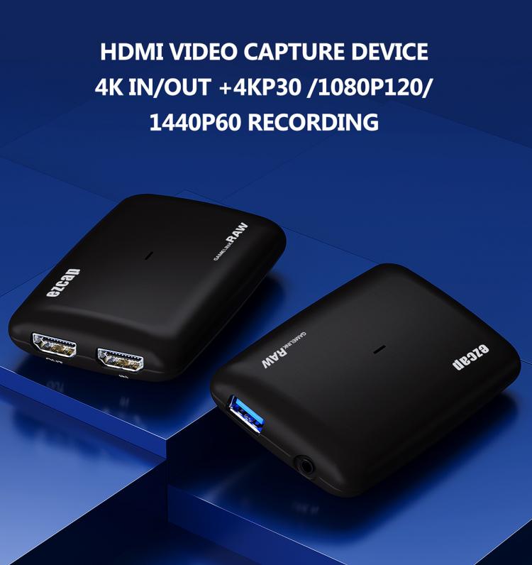 all in one place חומרה Ezcap321 Mic 4K 30fps 1080P 60FPS 120fps Full HD HDMI USB 3.0 Video Capture Card for XBOX PS4 Switch Game Record Live Streaming