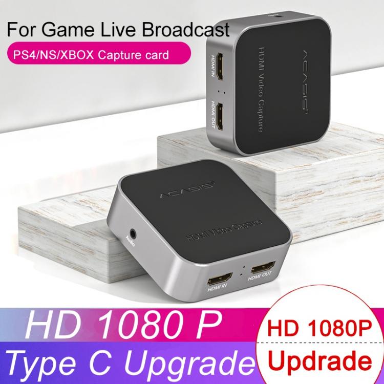 all in one place חומרה Acasis USB3.0 HDMI To TYPE-C HD 1080P Video Capture Card Box for PS4/ Switch Live OBS Game Live Broadcast Box Recording