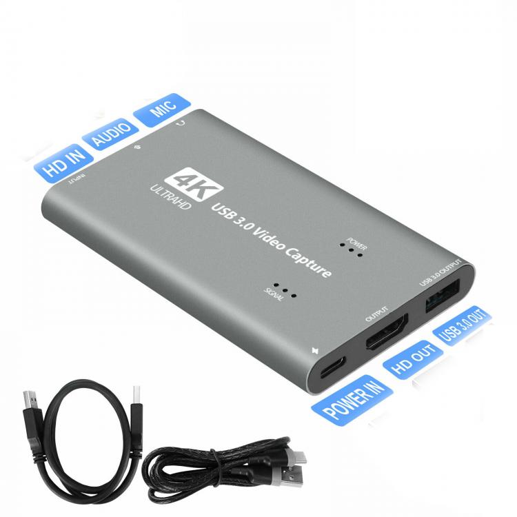 all in one place חומרה Capture Card 1080p 60fps For Live Streaming HD-MI to USB 3.0 4K Capture Card For Xbox One, PS4, Wii, Nintendo Switch