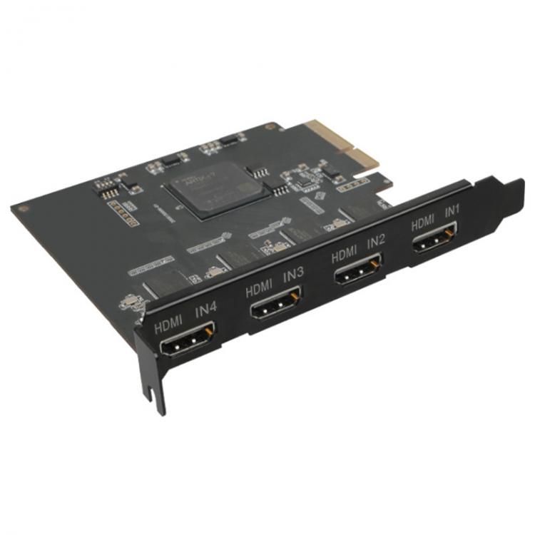 all in one place חומרה ACASIS 4 Channel HDMI-Compatible PCIE Video Capture Card 1080P 60fps for Live Broadcast Streaming Quad Ports Adapter