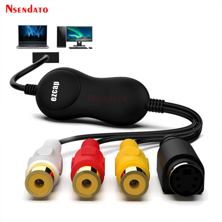 all in one place חומרה EZCAP 159 USB 2.0 Audio Video Grabber Capture Card Converter Analog Video to Digital Format VHS Camcorder For Windows 10 MAC OS