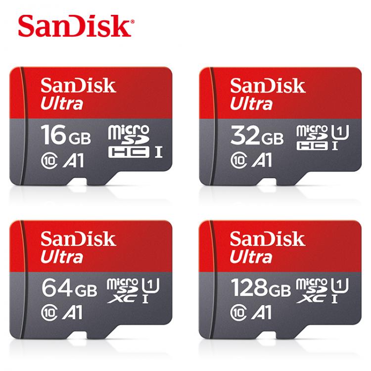 all in one place אביזרים 100% Original SanDisk Micro SD Card Class10 TF Card 16gb 32gb 64gb 128gb Max 98Mb/s memory card for samrtphone and table PC