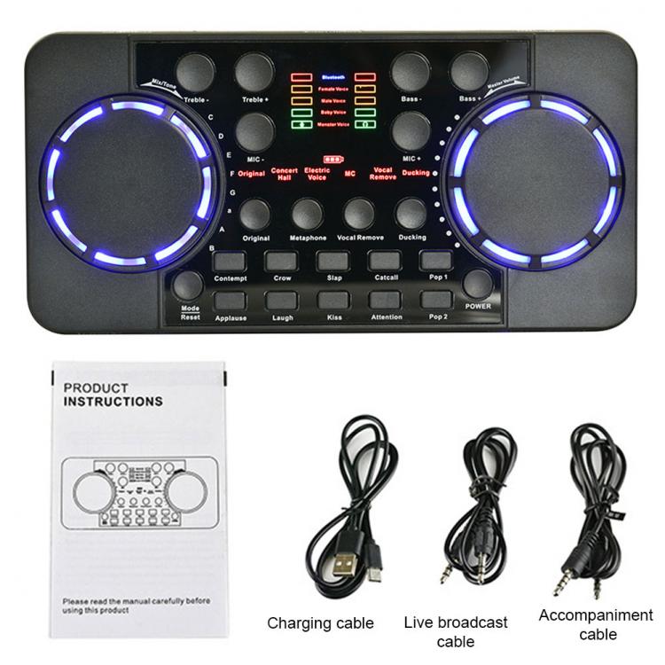 all in one place חומרה Mixer Live Broadcast Studio Singing Noise Reduction Portable External Bluetooth 4.0 Sound Card For Phone Computer Recording