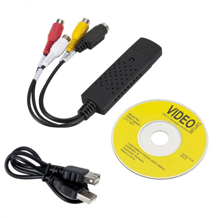 all in one place חומרה VHS to Digital Converter USB 2.0 Video Converter Audio Capture Card VHS Box VHS VCR TV to Digital Converter Support Win 7/8/10