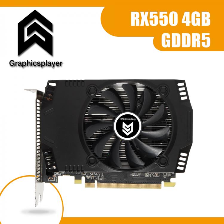 all in one place חומרה Graphics card RX550 4GB 128BIT Video card Placa de Video carte  for AMD ATI For Desktop computer games